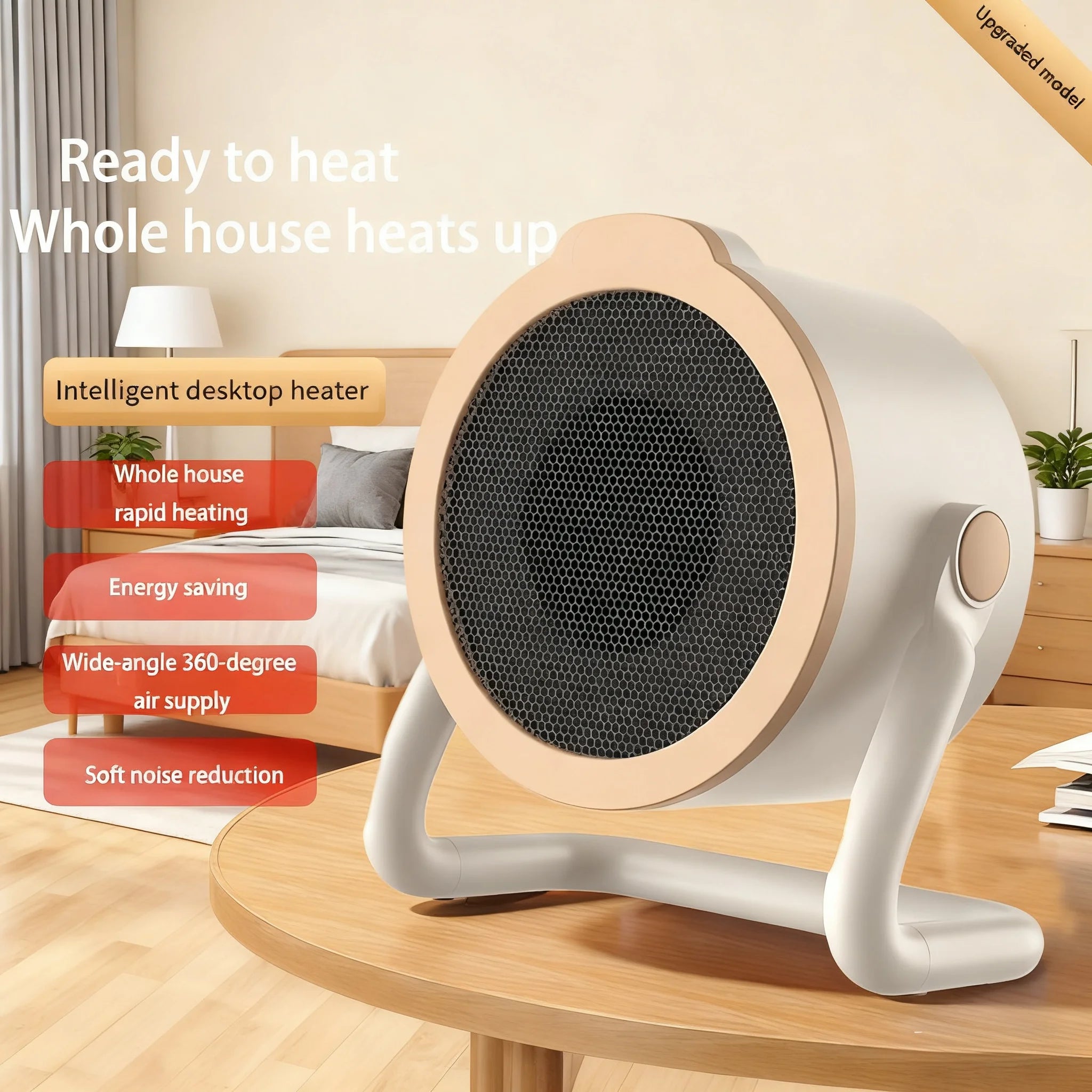 New desktop heater small office baby shower dormitory energy-saving rapid heating device household heater