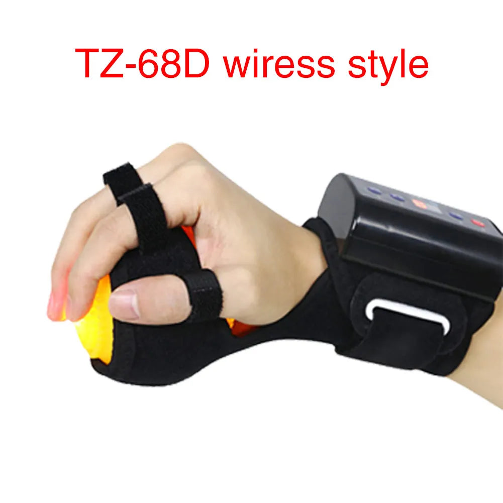 Electric Hand Massage Ball Hot Compress Stroke Hemiplegia Finger passive training improve finger cramps and finger