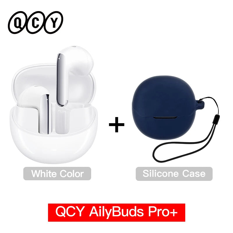 QCY HT10 AilyBuds Pro+ ANC Wireless Earphone Hi-Res Audio with LDAC Bluetooth 5.3 Earbuds 6 Mic AI HD Call Multipoint