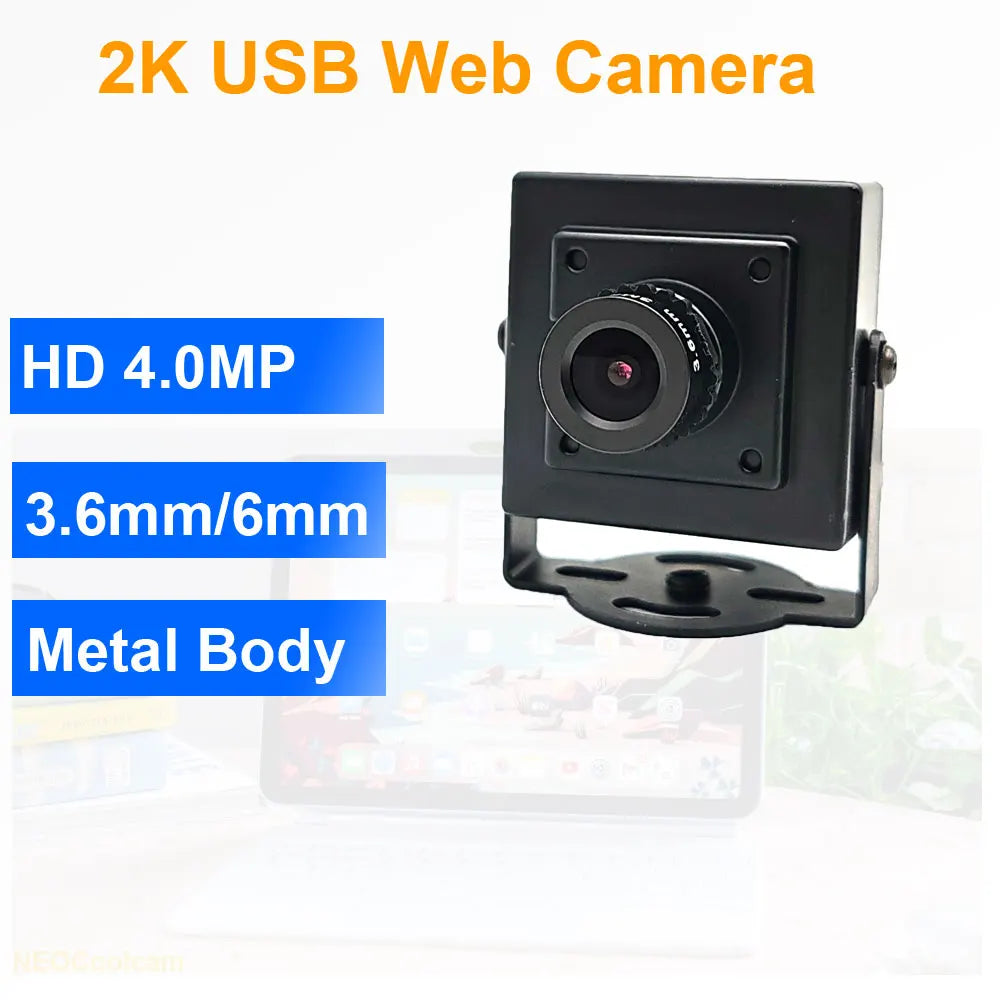2K HD PC Webcam 2560x1440 Mjpeg Plug And Play Online Video Conferences Live Broadcasts UVC USB Computer Camera