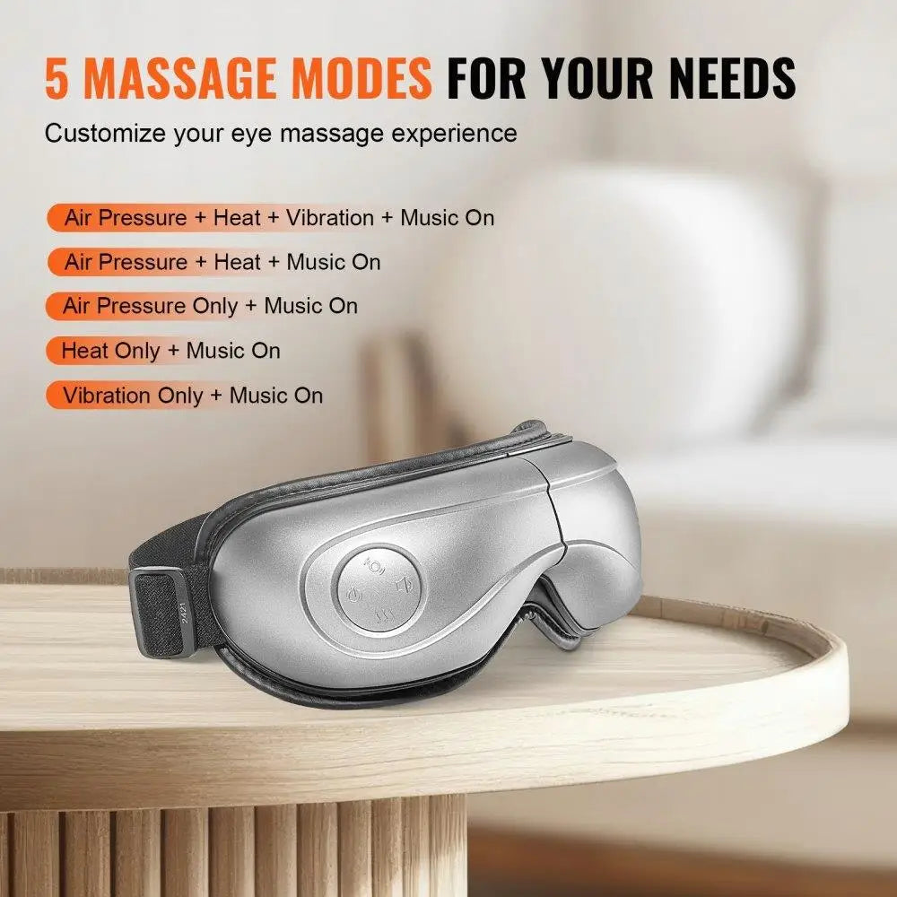 IntelliGlow Heated Eye Massager Bluetooth Music 180 Foldable Eye Care Device 5 Modes - United States / As pictures