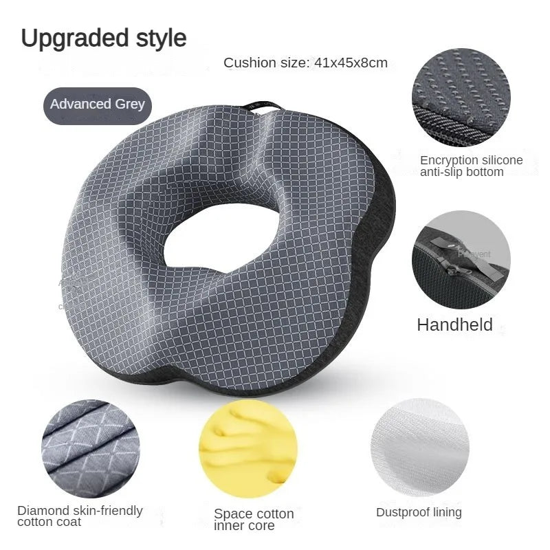 Donut Pillow Hemorrhoid Seat Cushion Tailbone Coccyx Orthopedic Medical Seat Prostate Chair for Memory Foam - Upgrade