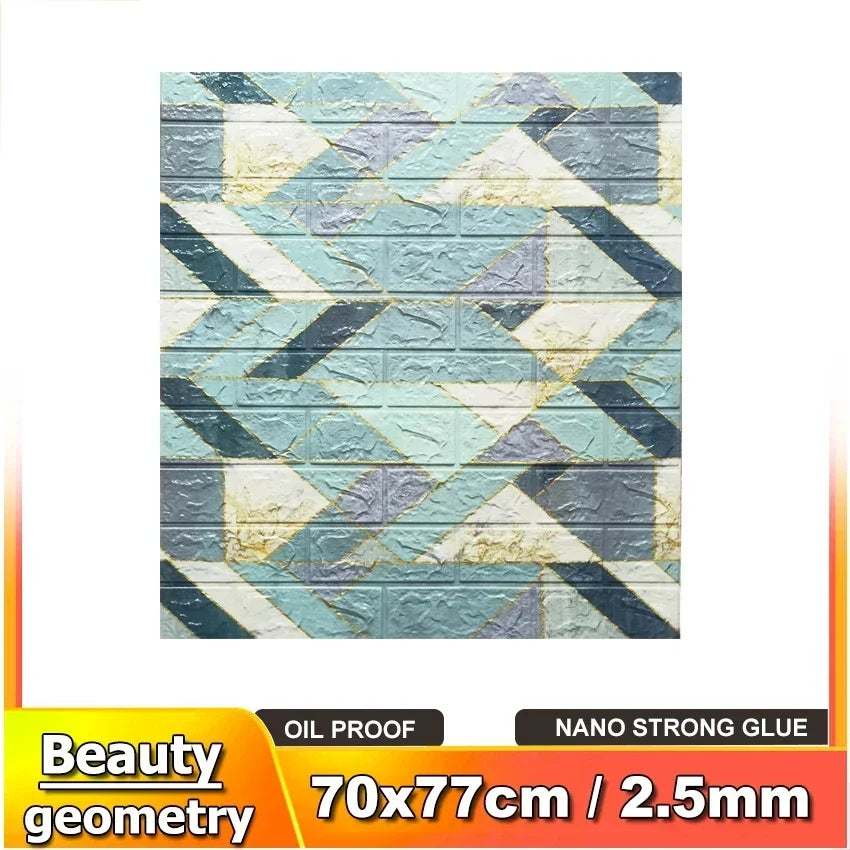 Imitation brick retro Wall papers thick 2.5mm Self-adhesive Waterproof Wall Stickers Home dector for Living room