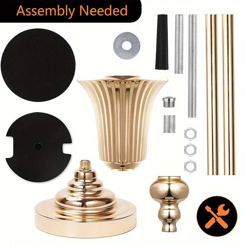 Wedding Centerpiece Vase Floor Vase - 32.5 Inch Multi-Purpose Metal Vase for Party Events Christmas and Halloween