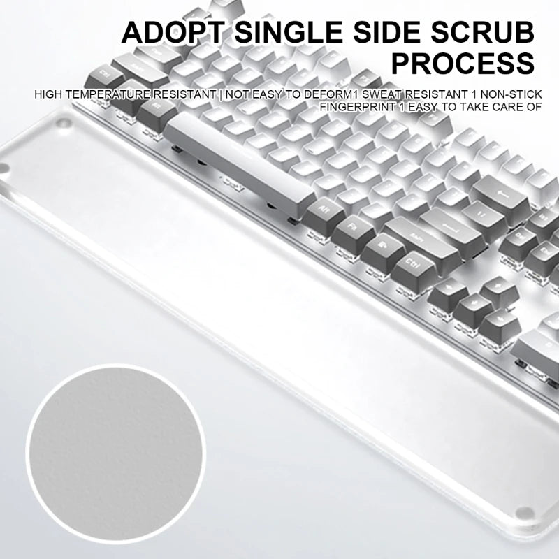 Acrylic Keyboards Support Frosted Texture Wrist Rest 61 87 104Keys for Programmers and Gamers