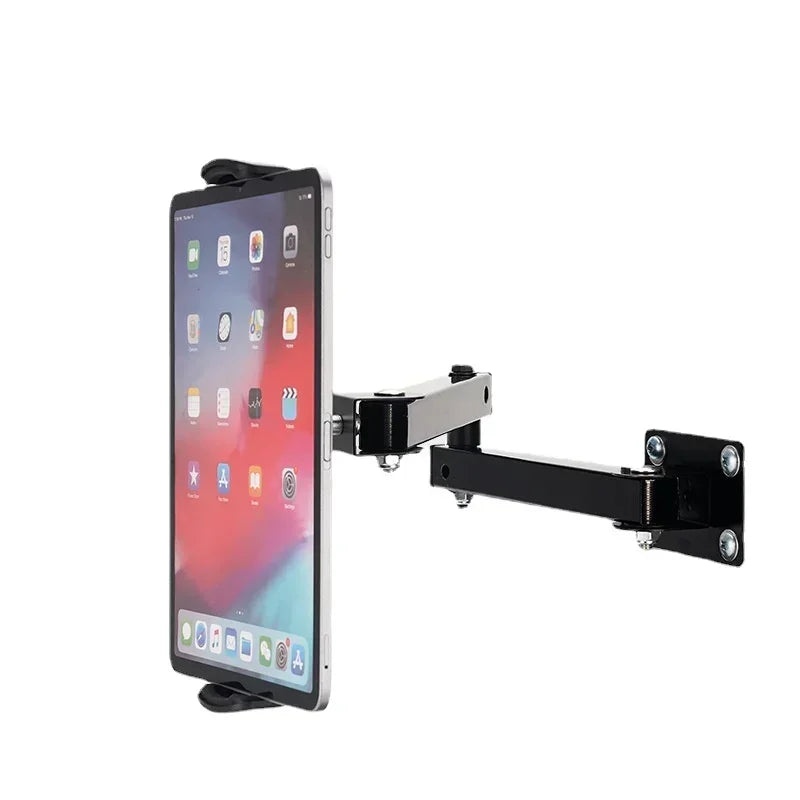1pcs Wall Mount Tablet Stand Long Arm Stretchable Cell Phone Wall Holder Adjustable Metal Wall IPad Stand for IPhone