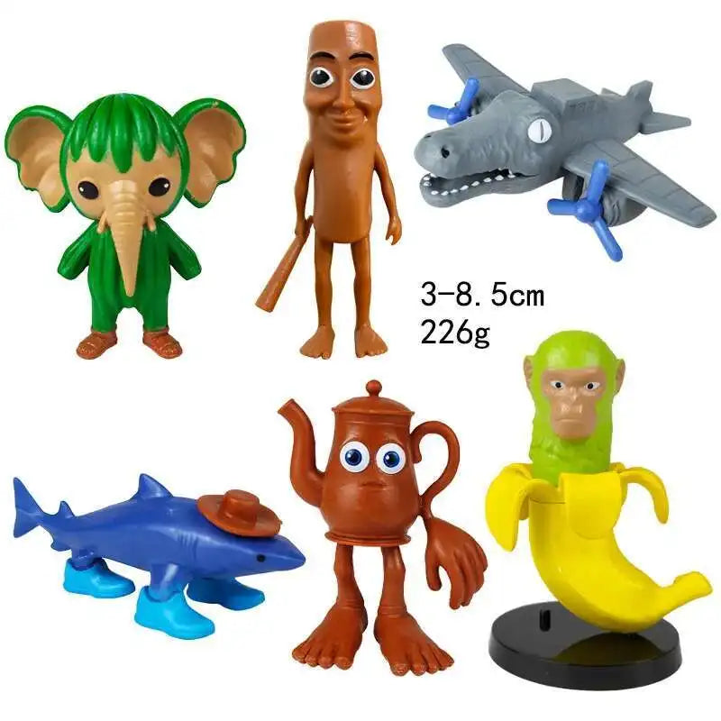 Italian Brainrot AI Animals Tung Tung Tung Sahur Figure Tralalelo Tralala Figurine Doll Toy Desk Decoration Model