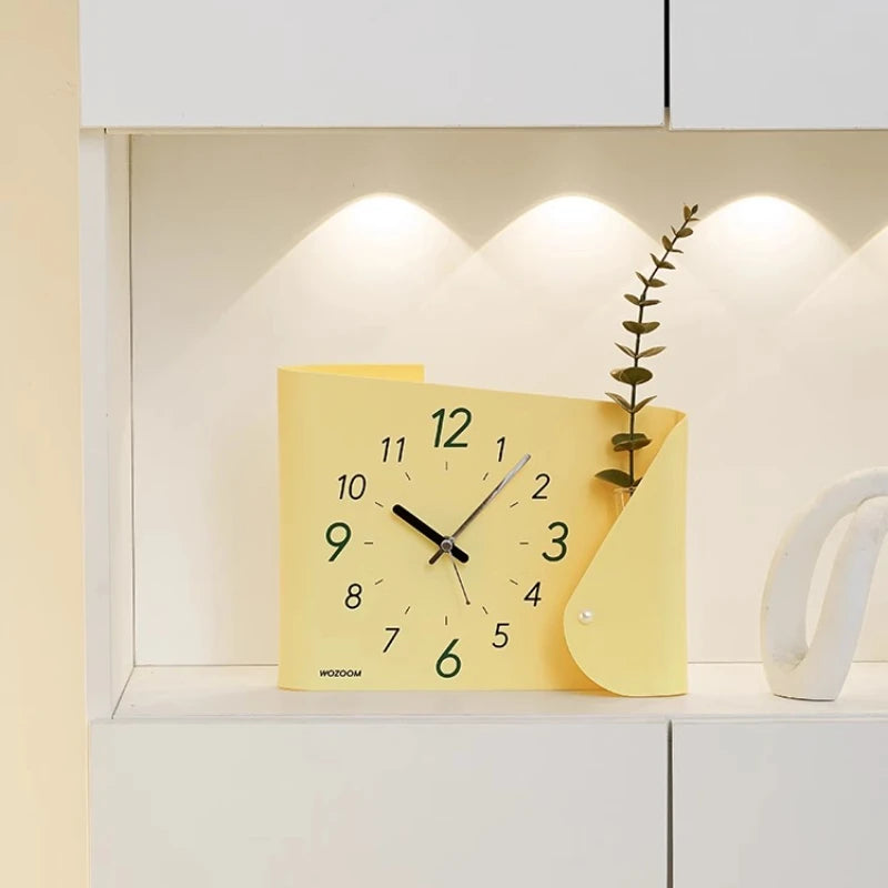 Cream Style Home Decor Living Room Foyer Desktop Decoration Creative Desk Clock