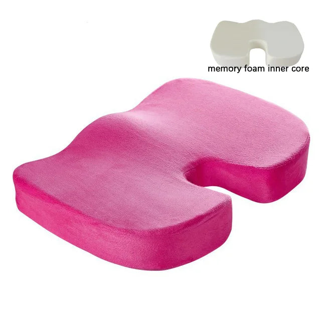 Office Chair Cushion Seat Pad Memory Foam Car Seat Cushion Orthopedic Hemorrhoid Pillow Gel Seat Cushions for Chairs