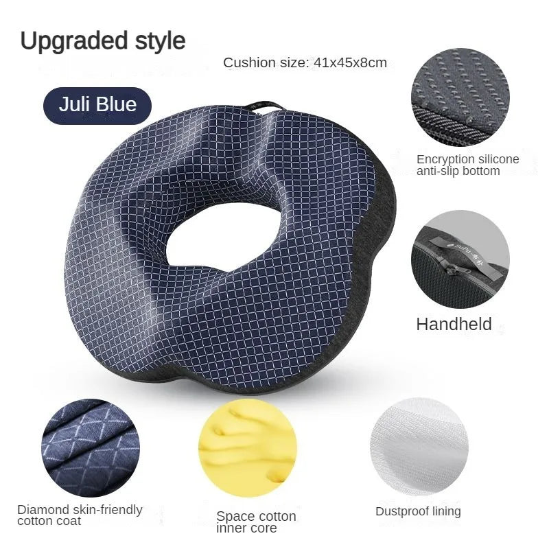 Donut Pillow Hemorrhoid Seat Cushion Tailbone Coccyx Orthopedic Medical Seat Prostate Chair for Memory Foam - Upgrade