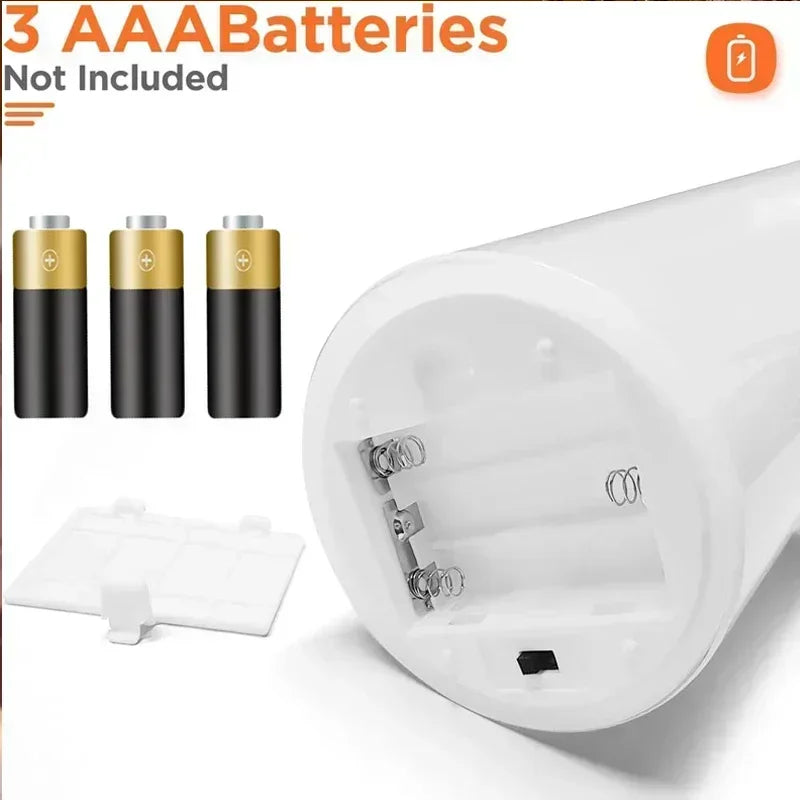 LED Flameless Candles with Remote Timer Realistic Flickering Flame Acrylic Candle Battery Powered for Christmas Wedding