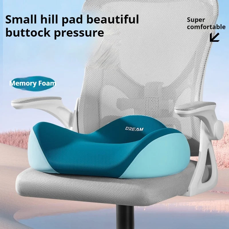 Memory Foam Office Chair Seat Cushion Posture Corrector Long Hours Sitting Comfortable Donut Pillow Height Enhancer
