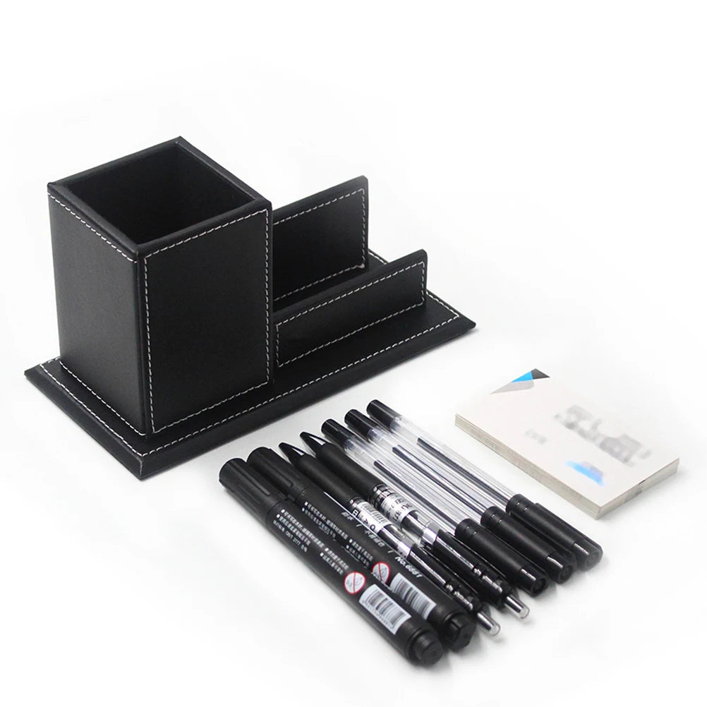 Pen Holder Business Card Organizer for Desks Office Portalápices Offices Accessories Stationery Organizers Pencil Pot
