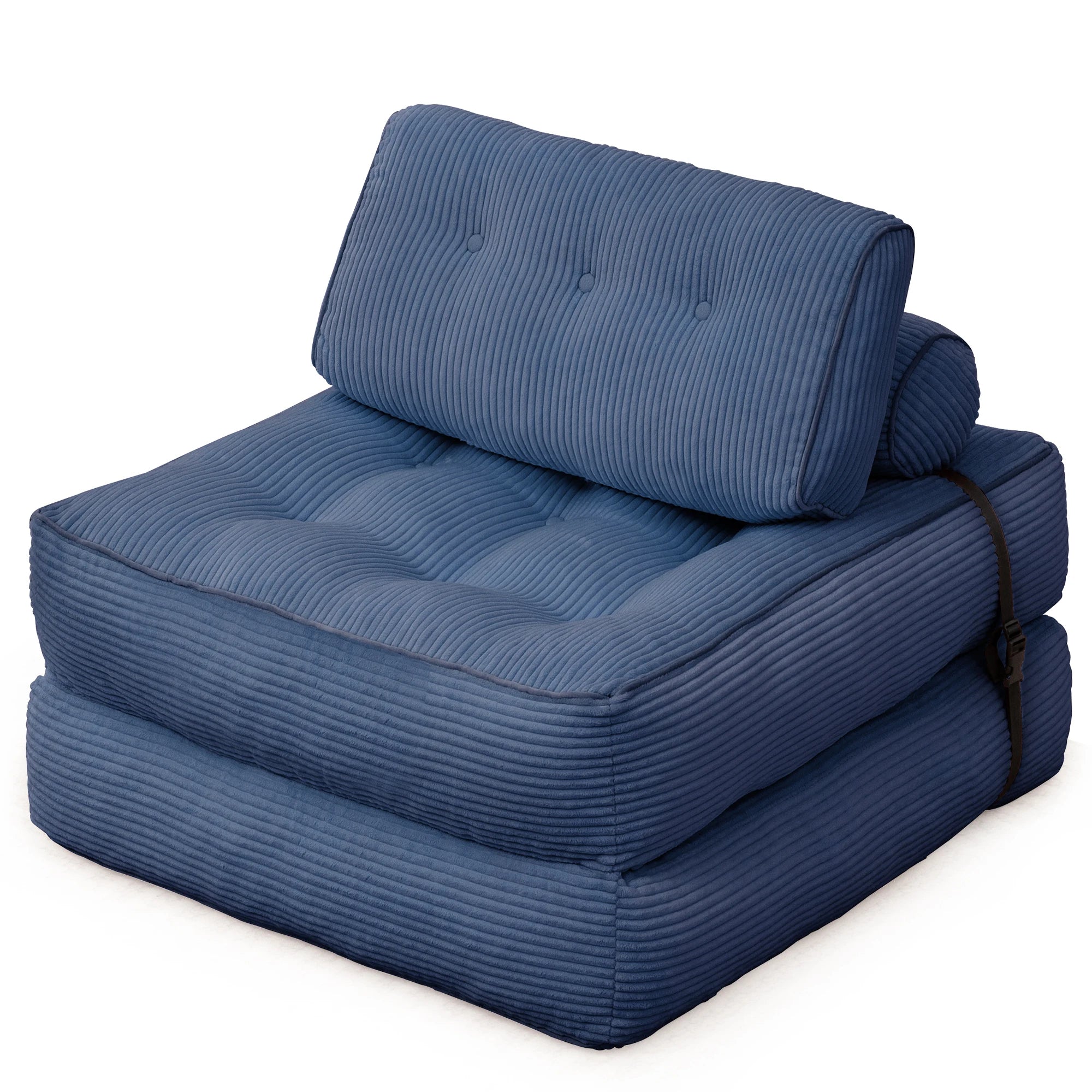 KORSER Convertible Floor Couch for Adult with Pillow Folding Sofa Bed Comfort Floor Sofa Portable Sleeper Chair