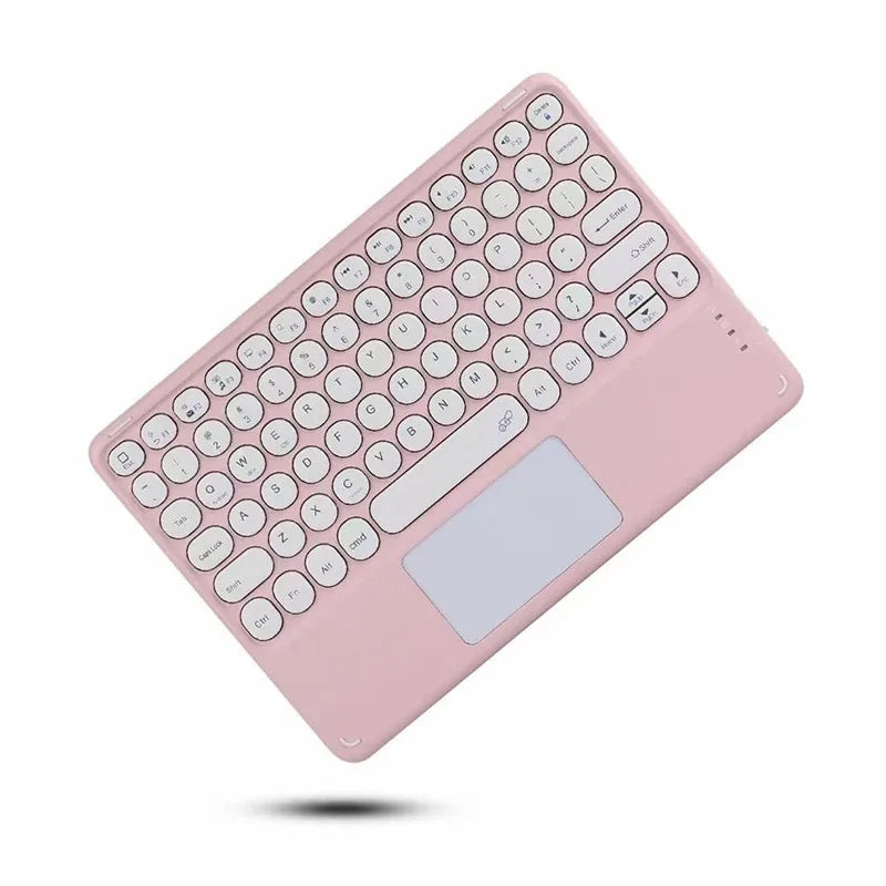 Spanish/English Bluetooth Keyboard 10 inch for iPad Air Pro Wireless Rechargeable Keyboard for Phone Tablet Laptop