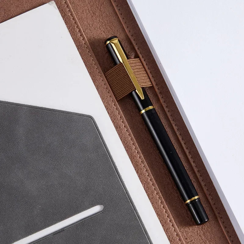 A4 folder file storage office ticket storage business leather official documents sales manager folder contract sign