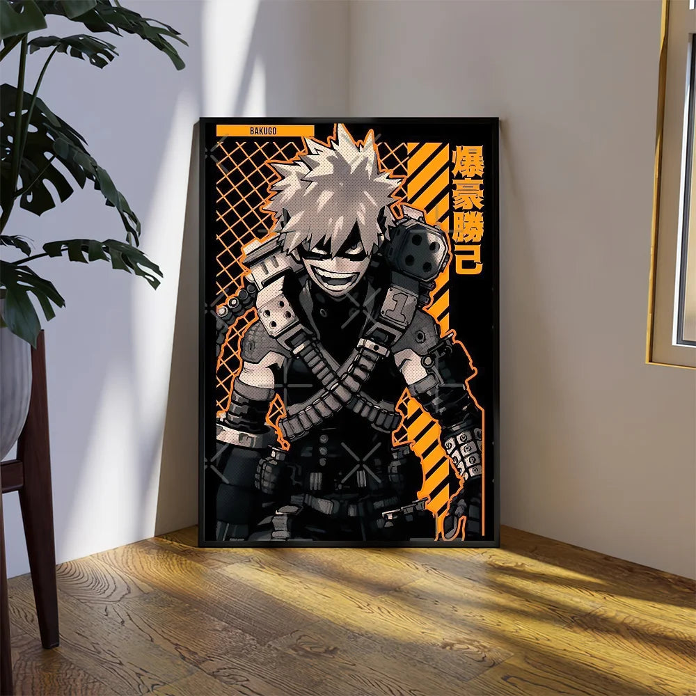 Anime B-Bakugou K-atsuki Poster Prints Wall Sticker Bedroom Living Home Room Office Decoration Painting Self Adhesive