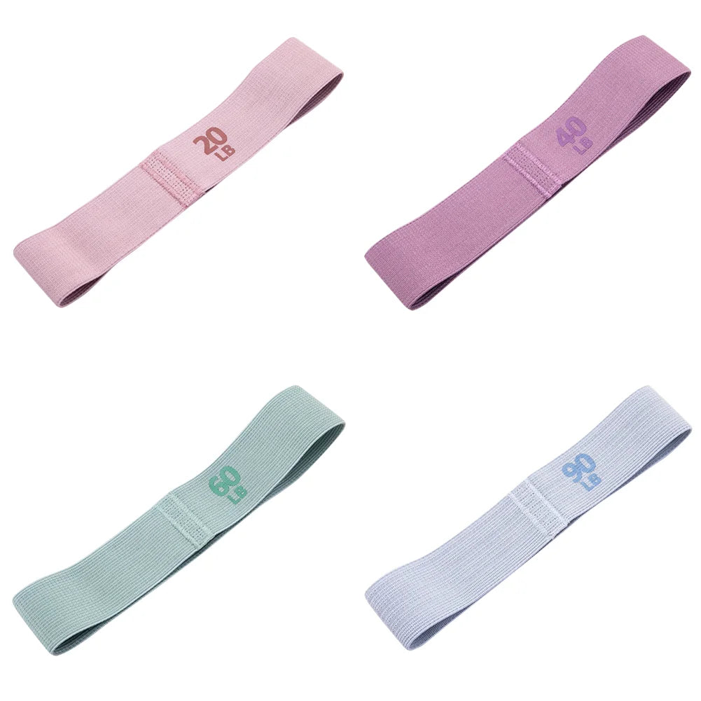 1/2/4Pcs Resistance Booty Bands Anti-Slip Elastic Workout Bands Portable Glute Thigh Elastic Bands Yoga Gym Equipment