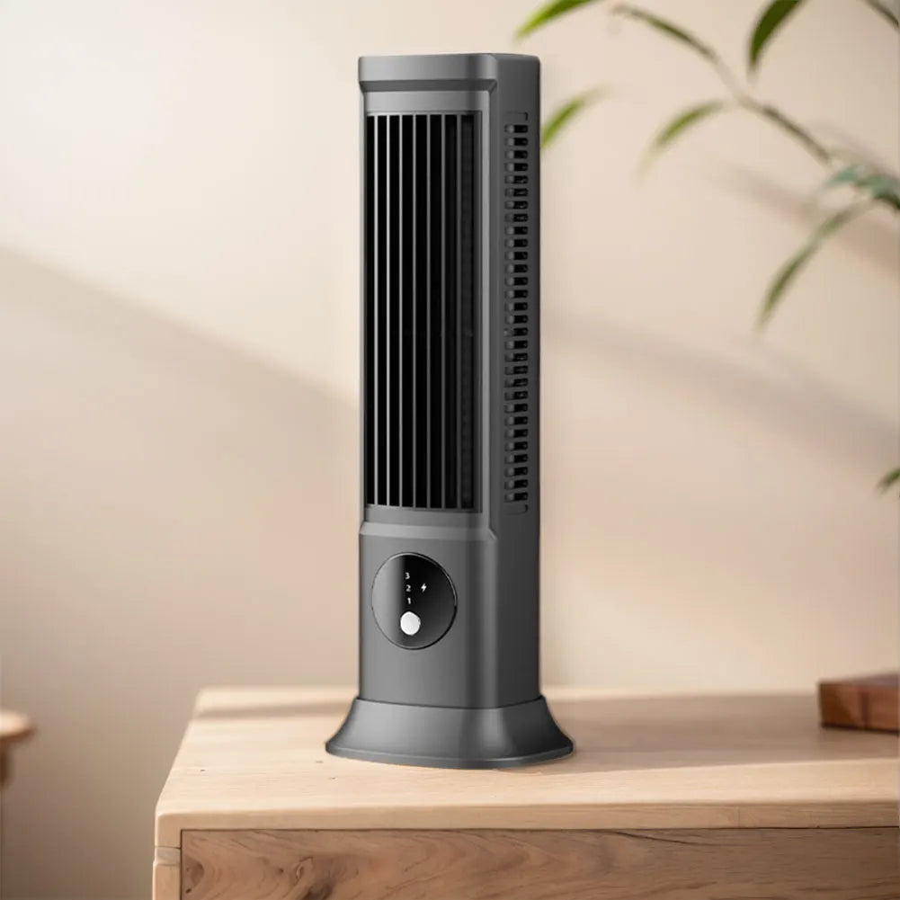 Tower Fan USB Rechargeable Portable Table Fan Quiet Cooling Personal Fan for Bedroom Home Office