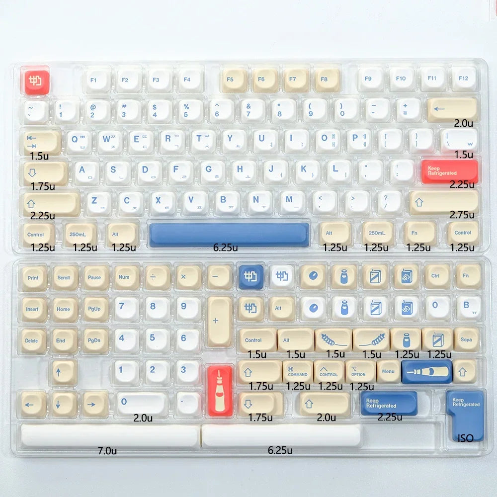 KBDiy 139 Keys/Set KOA Profile Korean Keycaps GMK 9009 for Mechanical Keyboard Keycap MX Switches Custom Retro PBT Key