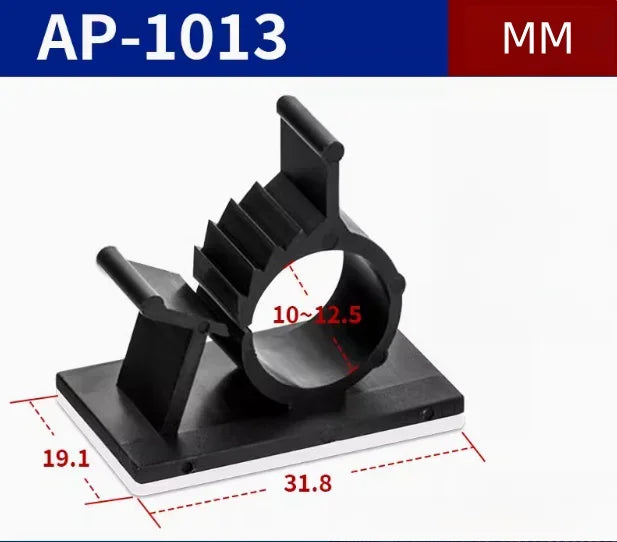 5PCS Adjustable Cable Organizer Clips Self-Adhesive Wire Management Holder Car PC TV Charging Wire Winder Desktop Line