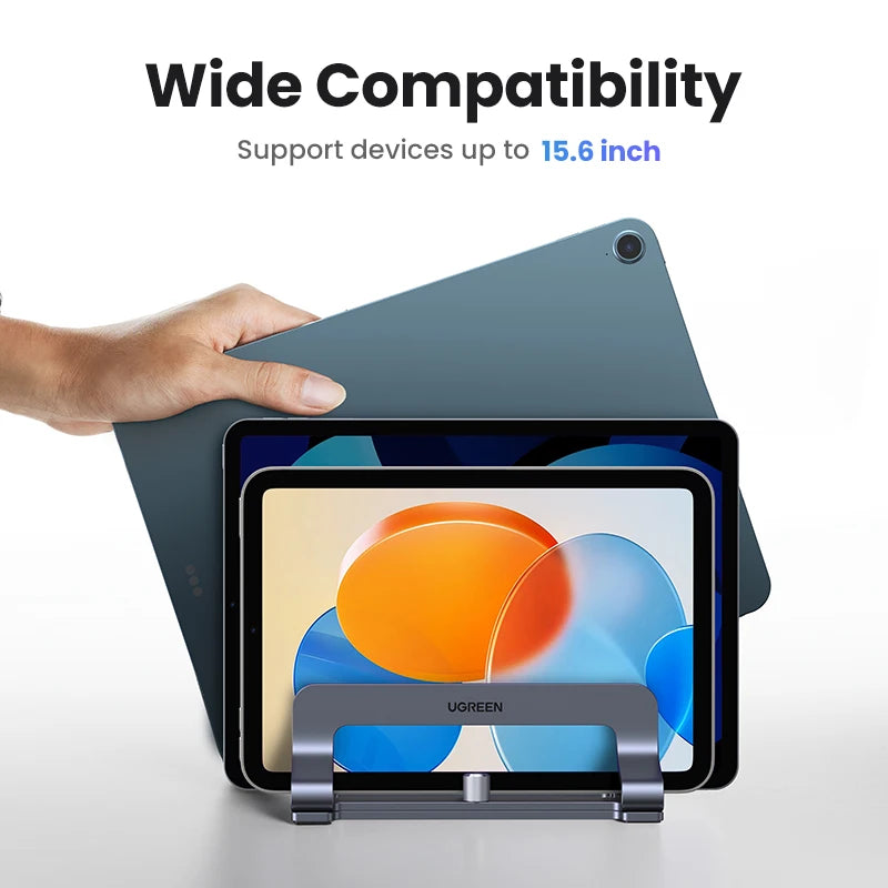 UGREEN Vertical Laptop Stand Holder For Macbook Pro Aluminum Foldable Notebook Stand Support Macbook Air Pro Laptop