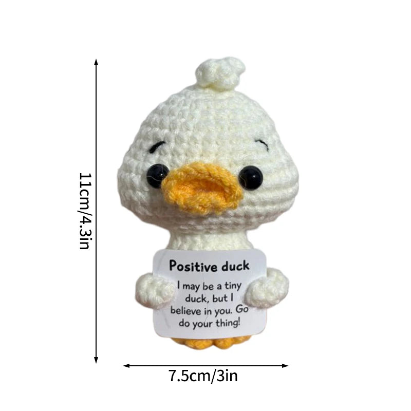 Crochet Ornament Finished Positive Figures Crochet Animals Chicken Desk Accessories Home Office Decor Christmas New