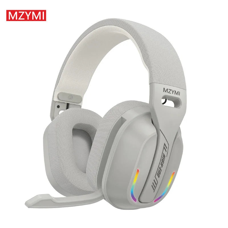 MZYMI Foldable Over Ear Headset B500 RGB Wireless Gaming Earphone Low Latency Outdoor Sport Headphone Built-in Mic