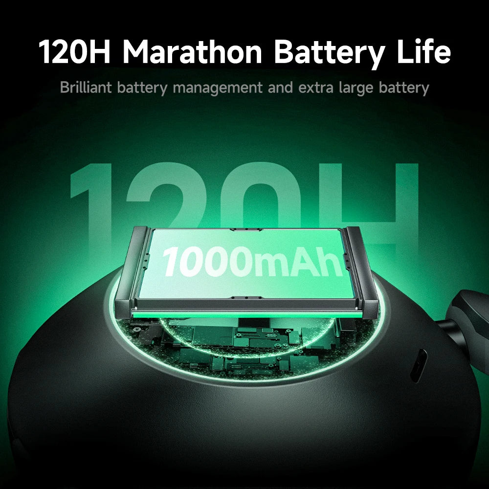 Picun F6 Active Noise Cancelling Wireless Headphones Head Tracking 3D Audio 40mm Hi-Res ANC Bluetooth Headset HIFI APP