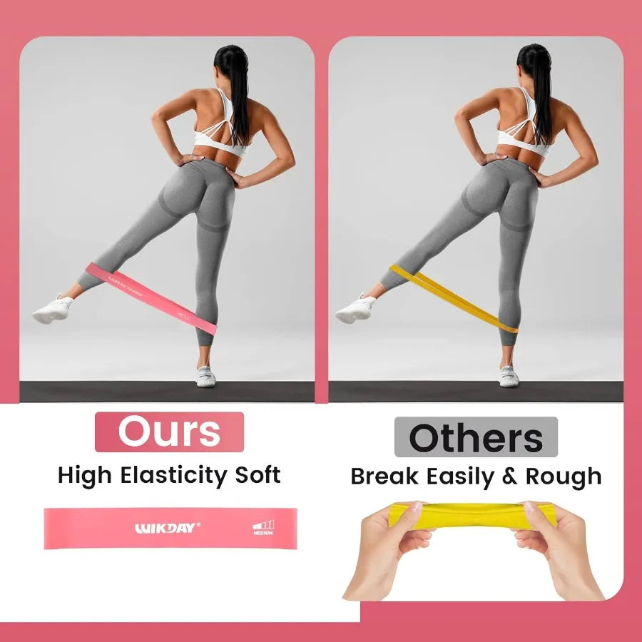 5Pcs Resistance Bands for Working Out Exercise Loop Bands Workout Bands Set for Body Stretching Crossfit Training Home