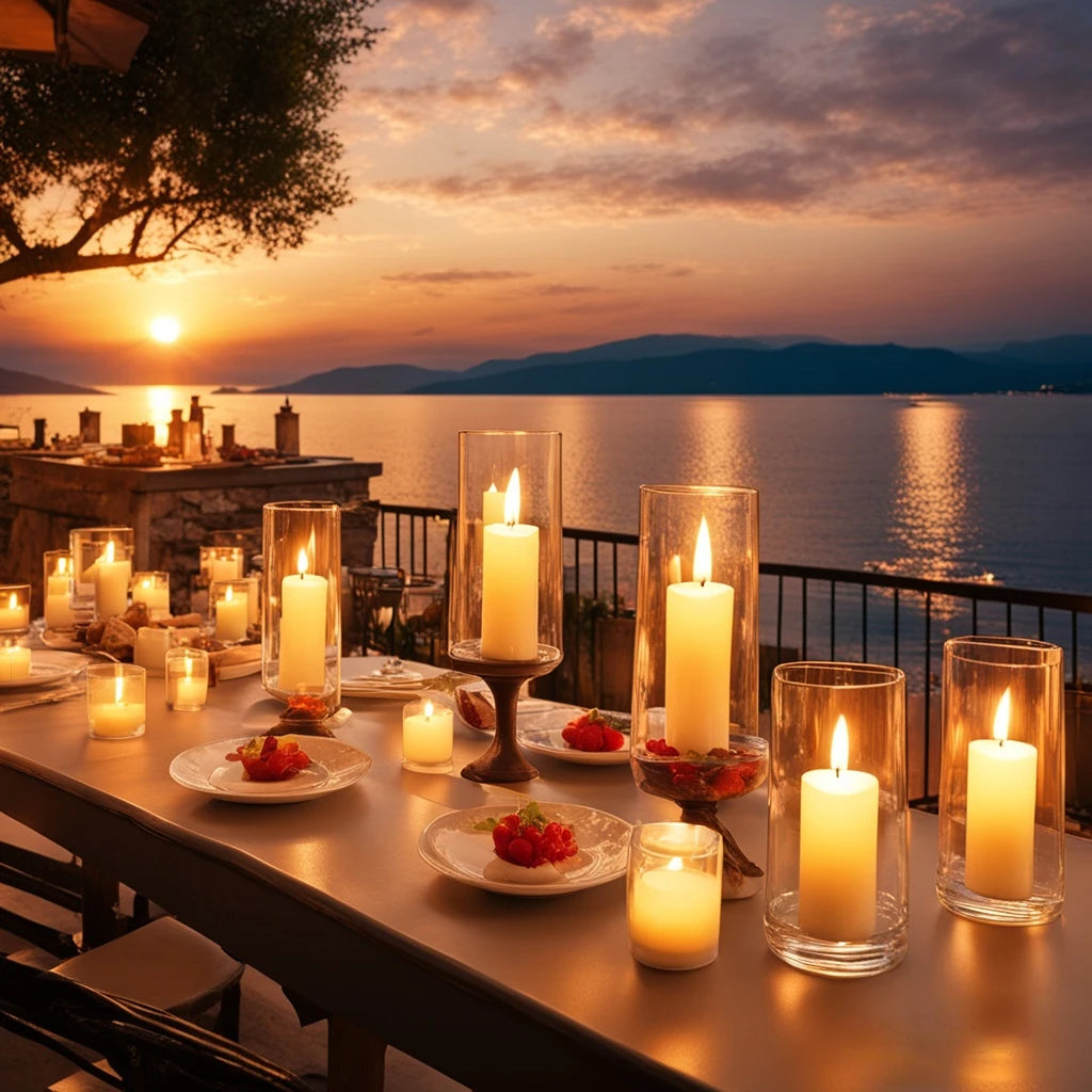 6-120PCS Led Candles Bulk Flickering Flameless Candles Battery Operated Fake Pillar Candle Wedding Birthday Party Decor