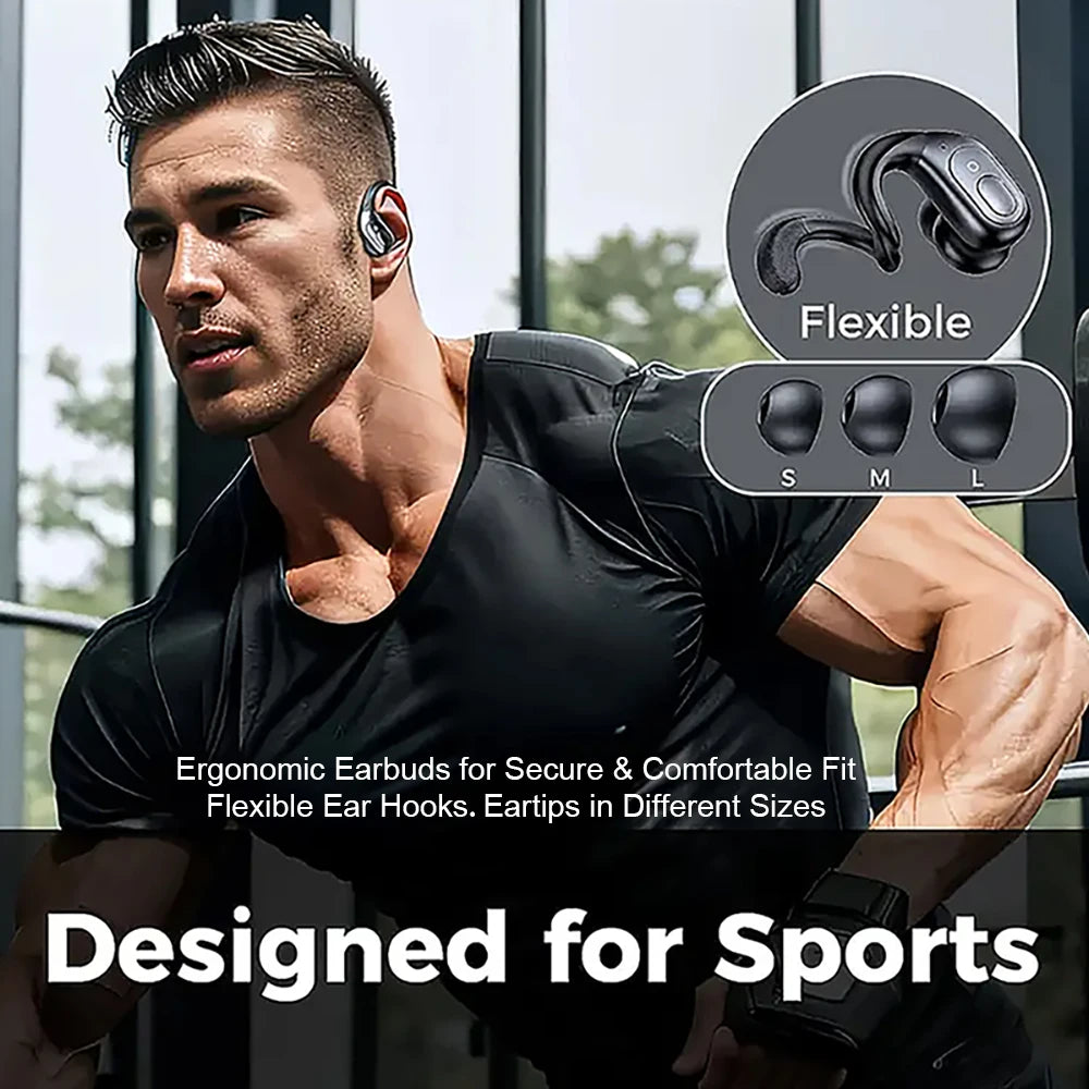 GREATWALL TWS Wireless Bluetooth Earphones Headset Wireless 5.3 Sports ear-hook Headset Stereo noise reduction Earbuds