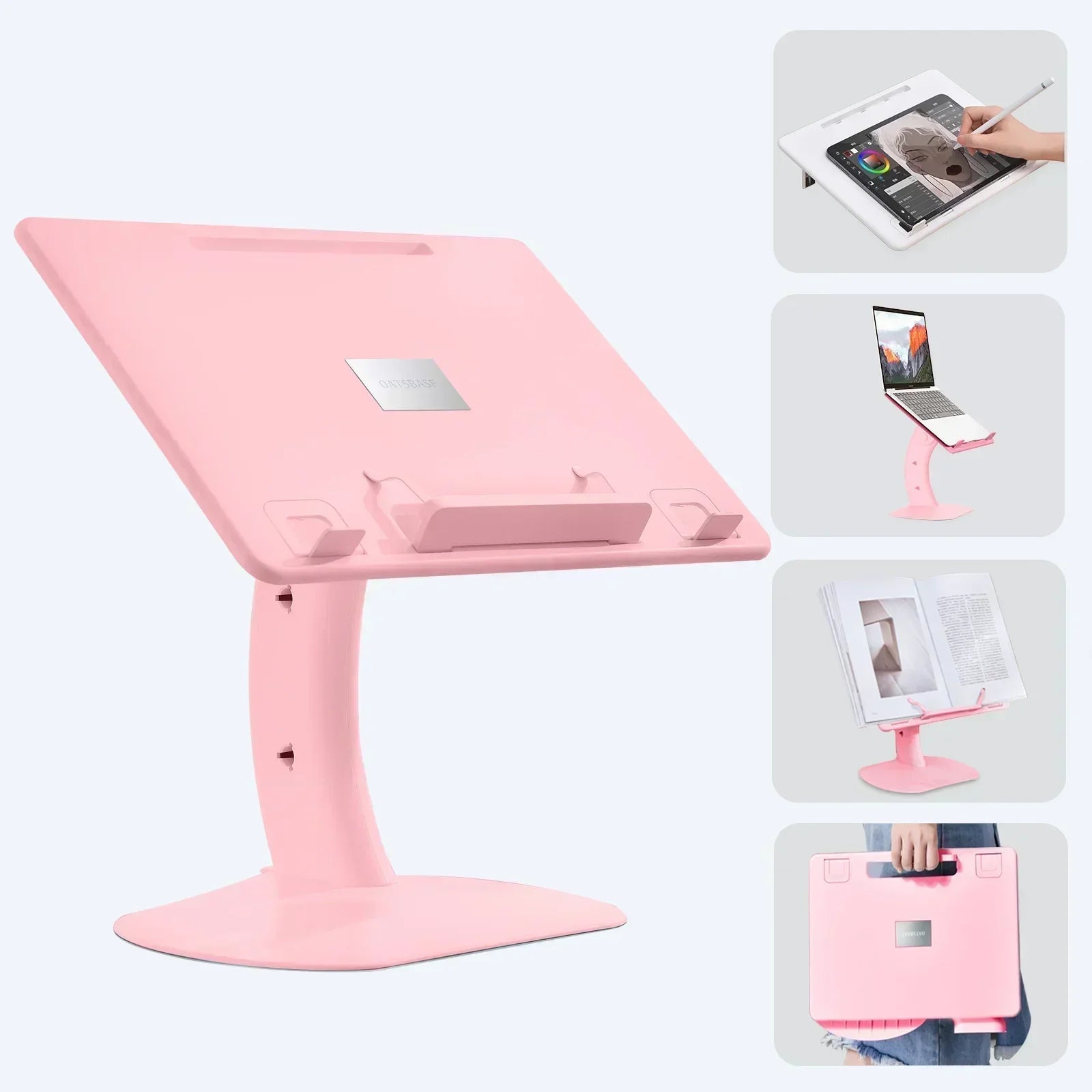 Eary Portable Laptop Stand for Desk Adjustable Height Holder for Macbook Air Pro Stable Stand Gifts for Girls Mom