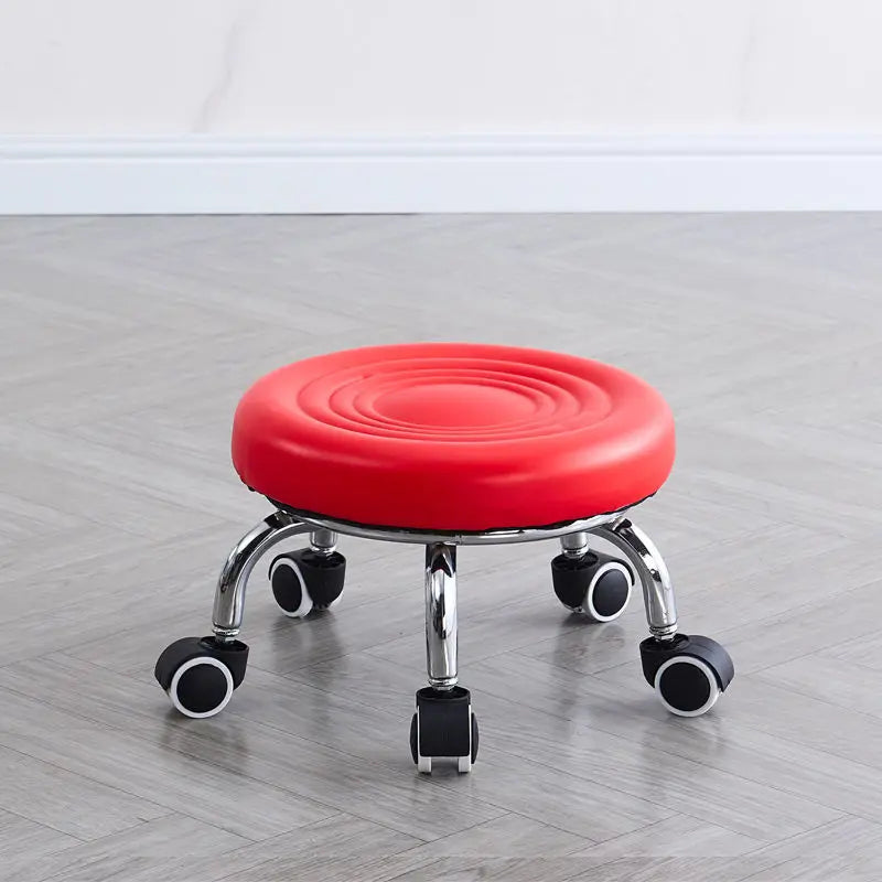 Household wheeled floor-cleaning chairs wheeled seam sealing stools low stools rotating nail and pedicure round stools