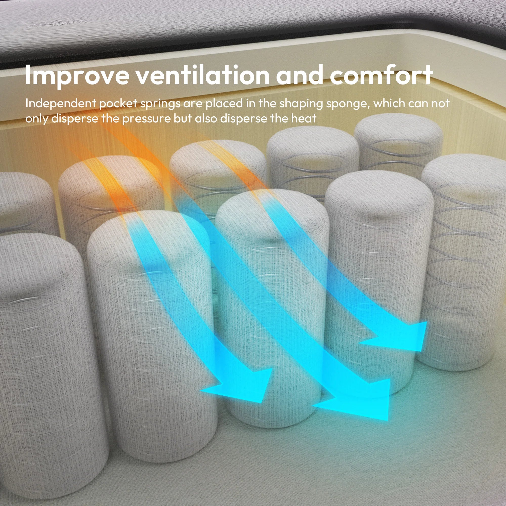 Dowinx Gaming Chair with Pocket Spring Cushion Ergonomic Computer Chair High Back Reclining Game Chair Pu Leather 350LBS