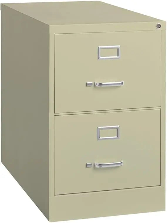 Scranton & Co 26.5 2-Drawer Metal Legal Width Vertical Filing Cabinet in Beige - United States / Putty