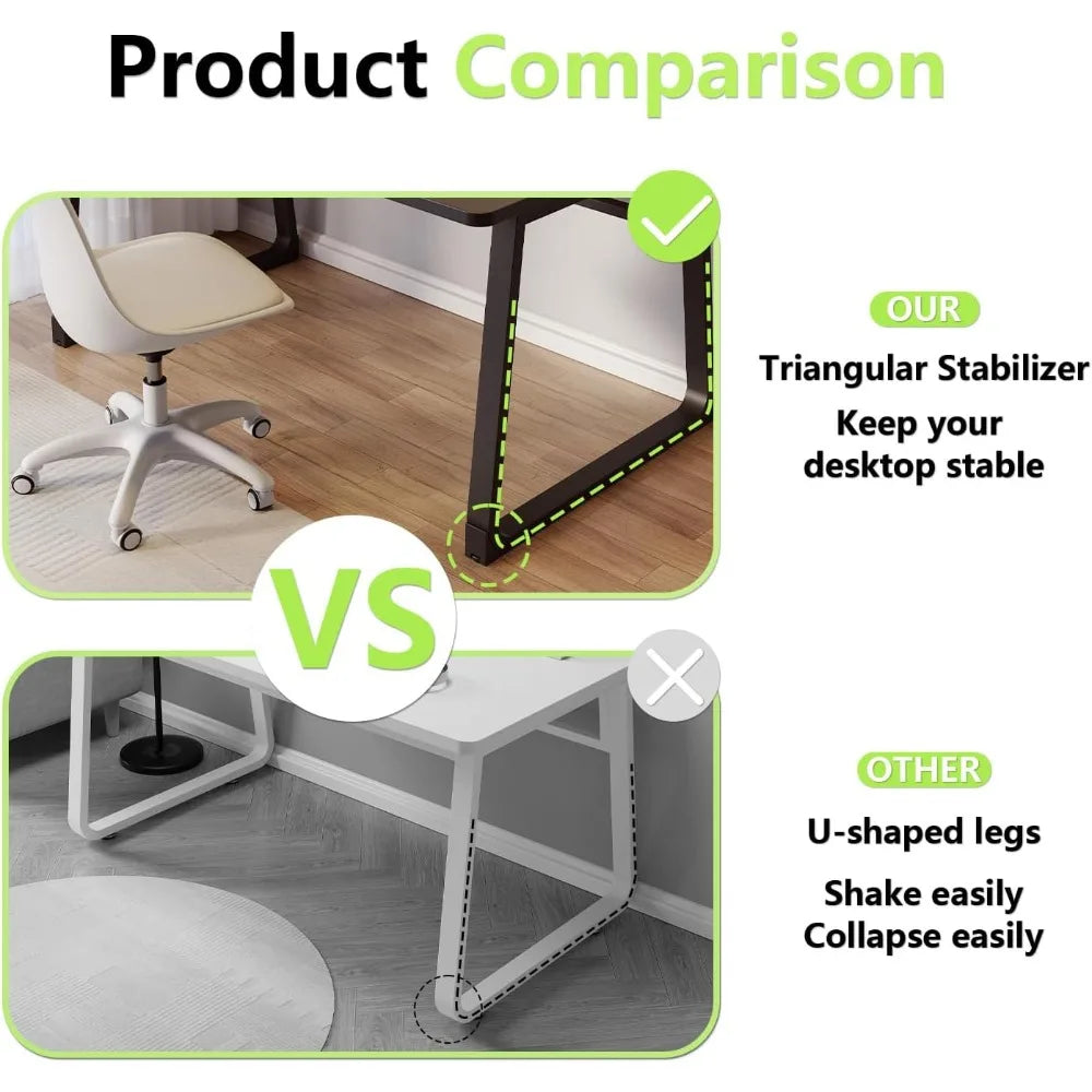 Small Office Home Desk,Modern Computer Desk for Small Spaces,Bedroom,Minimalist European Style. - United States