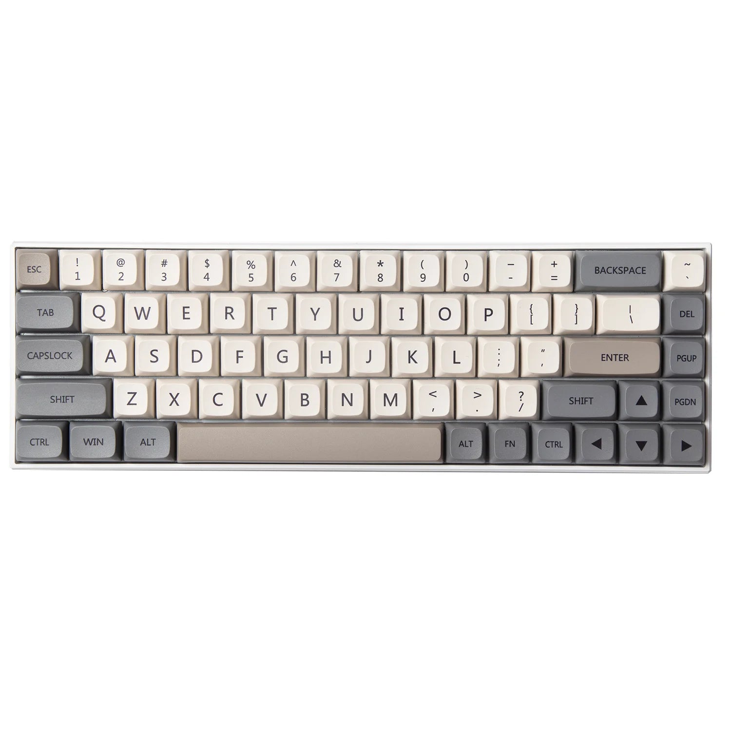 XDA Profile 120 PBT Keycap DYE-SUB Personalized Minimalist White Gray English Japanese Keycap For Mechanical Keyboard