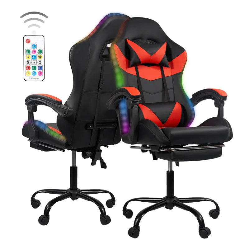 Nalupatio Ergonomic Office Chair Leather E-Sports Chair,Gaming Chair Rotatable Adjustable Headrest，For Offices