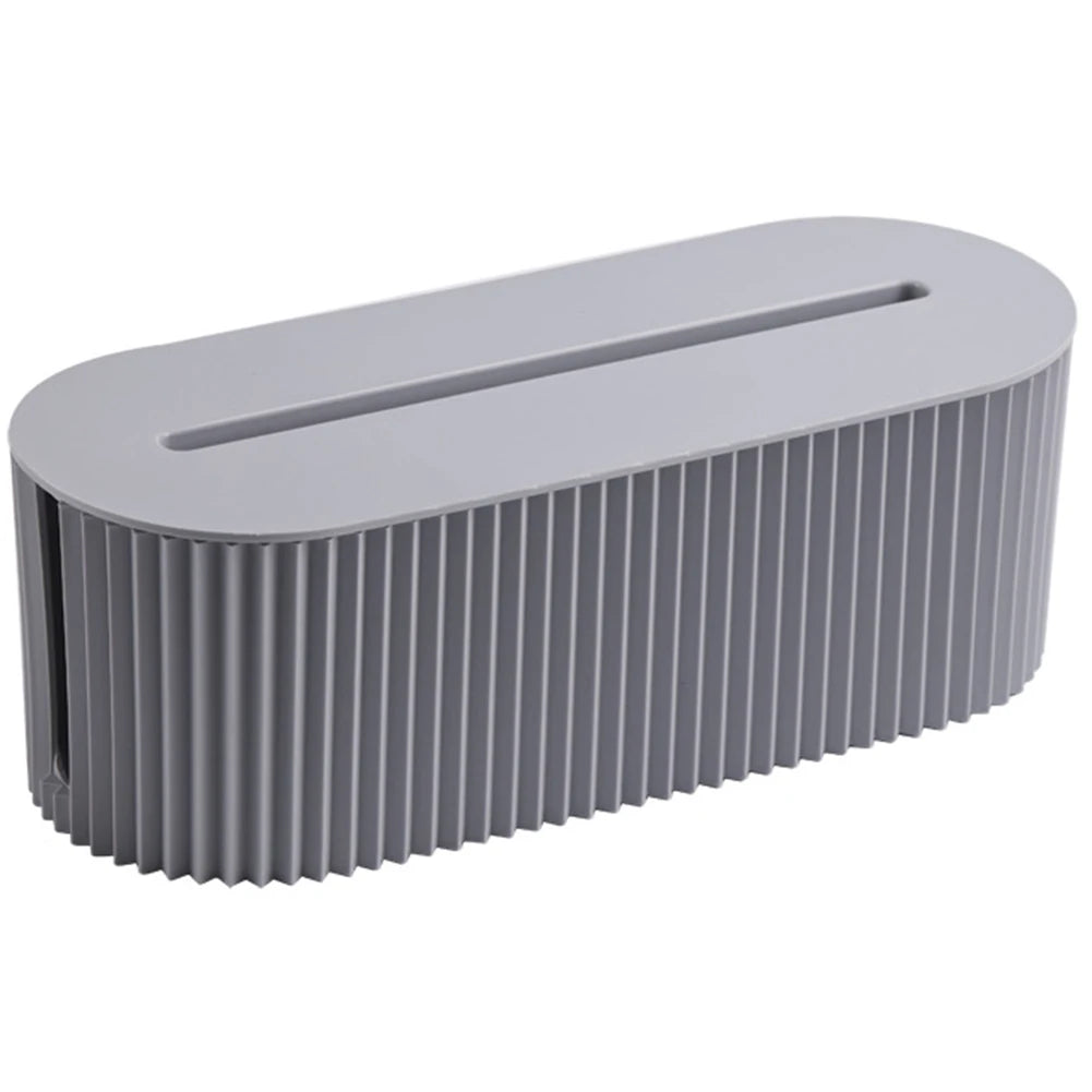 Cable Tidy Box Cable Management Box Large Capacity Desktop Cord Organizer with Lid Cable Organizer Box for Hiding Messy