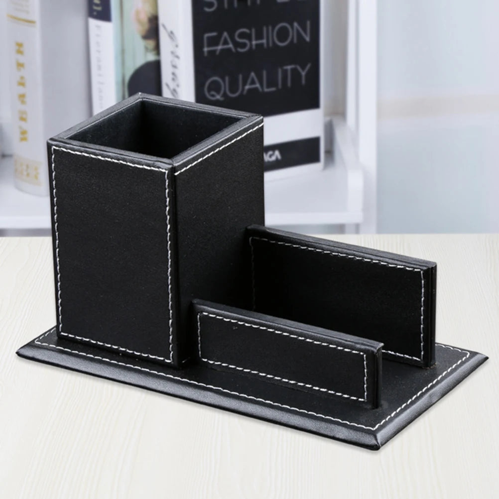 Pen Holder Business Card Organizer for Desks Office Portalápices Offices Accessories Stationery Organizers Pencil Pot