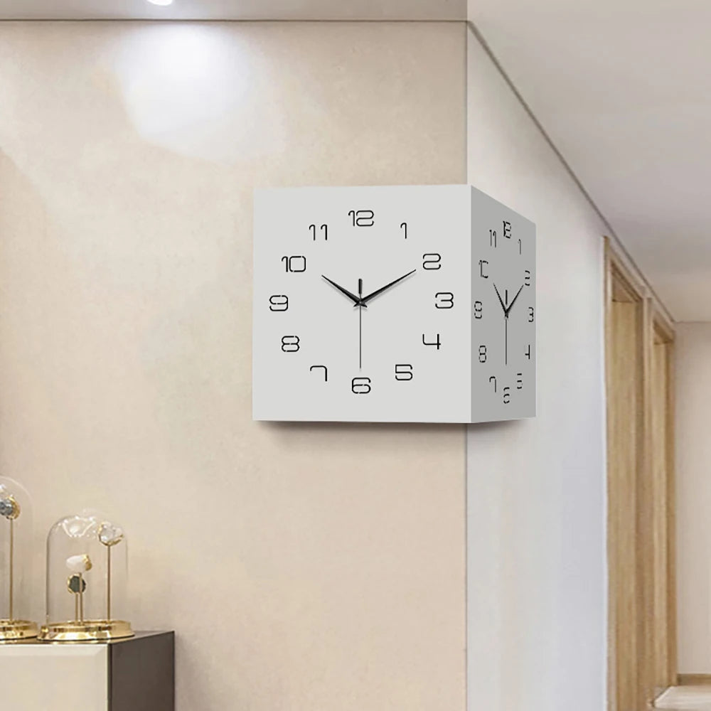 double-sided-wall-clock-creative-muted-quartz-wall-corner-clock-for-home-decoration