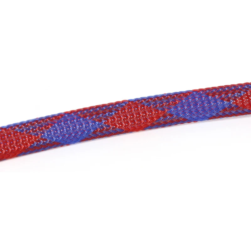 5M Multicolor PET Insulated Braid Sleeving 2mm - 40mm Expandable Wire Cable Sheath Flame-retardant Nylon Braided Mesh