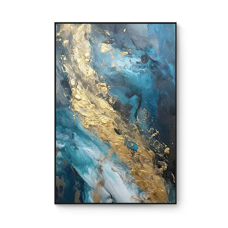 100% Hand Painted，Gold Grey Beige Black,Textured Painting Acrylic Abstract Oil Painting Wall Decor Living Room Office