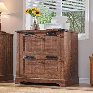 Farmhouse Filing Cabinets with 2 Drawers 30’’ File Cabinets with Hanging File Folders for A4/Letter/Legal Size