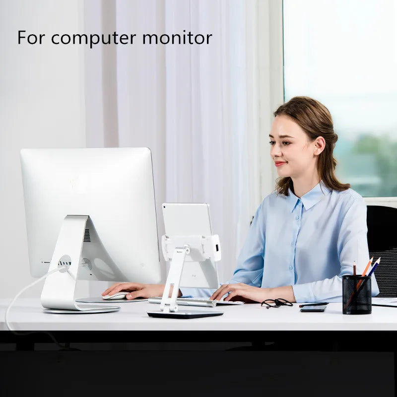 360 Rotation Monitor Base Disc Non-slip Laptop Notebook Aluminum Alloy Computer Stand Dock for Apple Mac Television