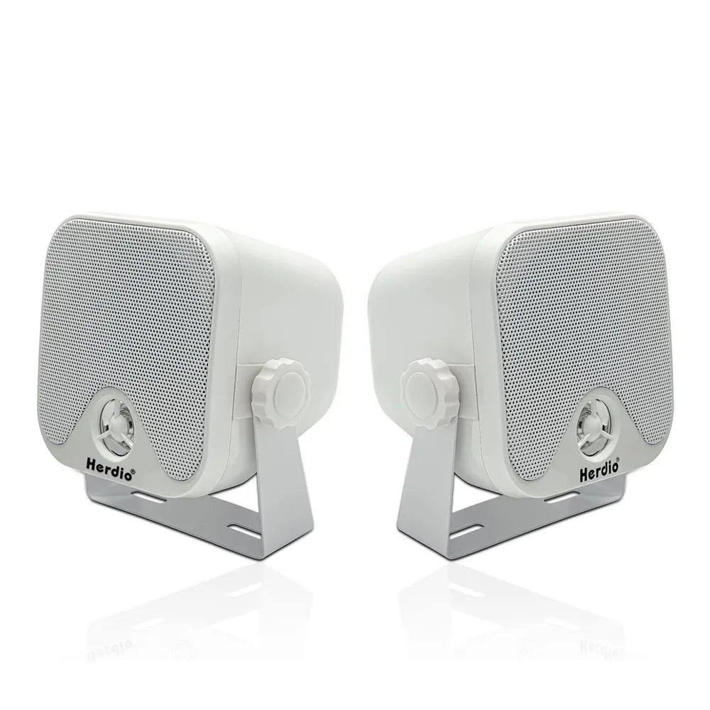 herdio-4-inch-heavy-duty-waterproof-boat-marine-box-outdoor-speakers-surface-mounted-for-skid-steer-atv-utv-rzr-golf-cart-2pcs