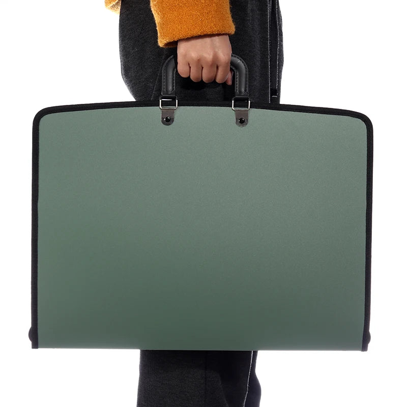 Kobest Large Capacity Portable File Bag A3 Painting Art Bag Sketch Paper Storage Outdoor Photo Selection