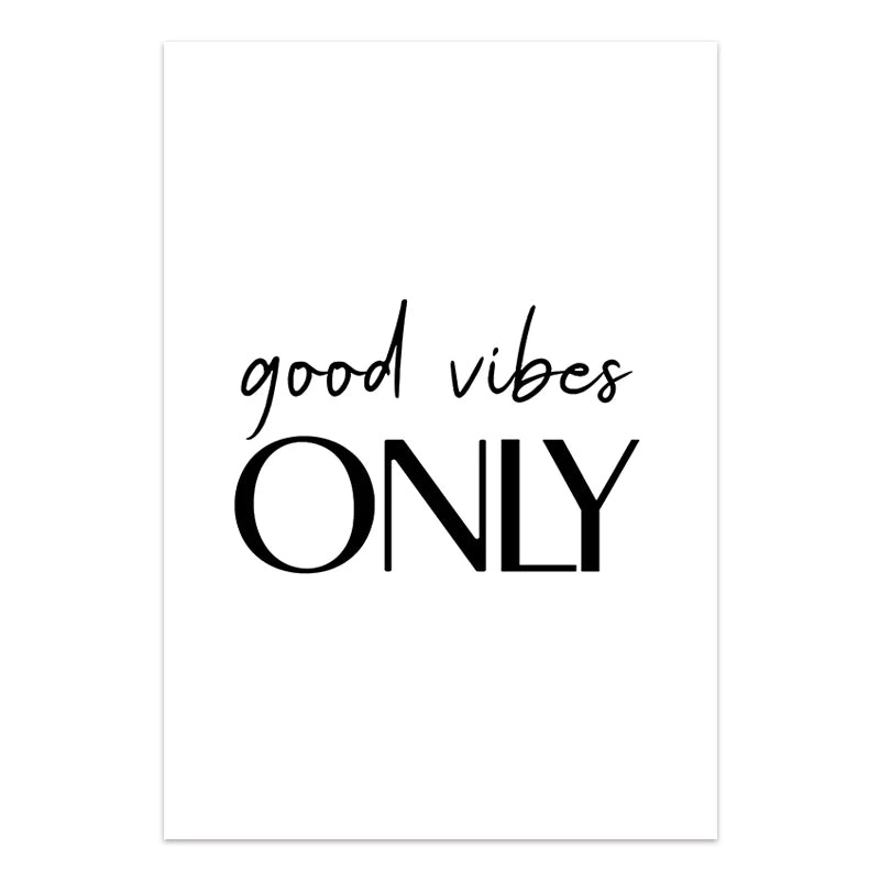 Nordic Inspirational Quotes Posters Modern Cursive Verse Wall Art Canvas Paintings Mural Decor for Living Room Office