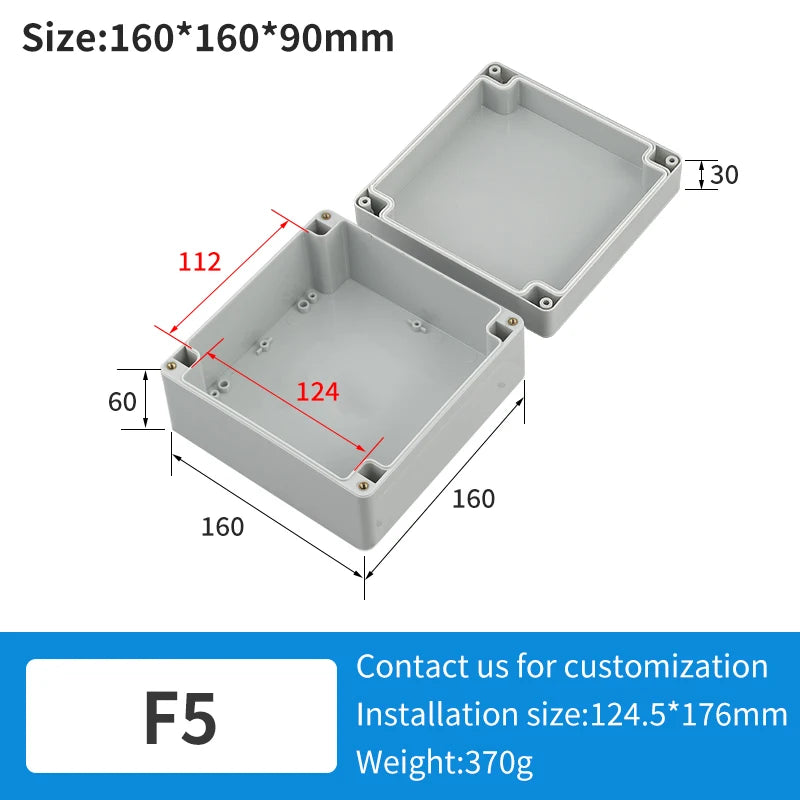 F Series Plastic ABS Junction Box Screw Cable Custom Waterproof Junction Box Ip65 Outdoor Electrical Junction Box